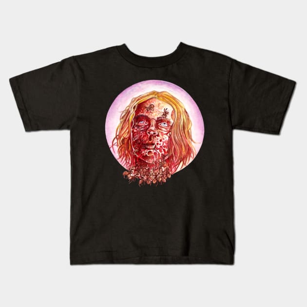 Poor Charlie Kids T-Shirt by horrorprints